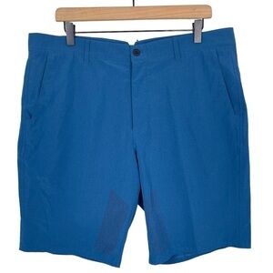 Dunning Golf Shorts Mens 36 x 10" Golf Performance Stretch Ventilated Blue